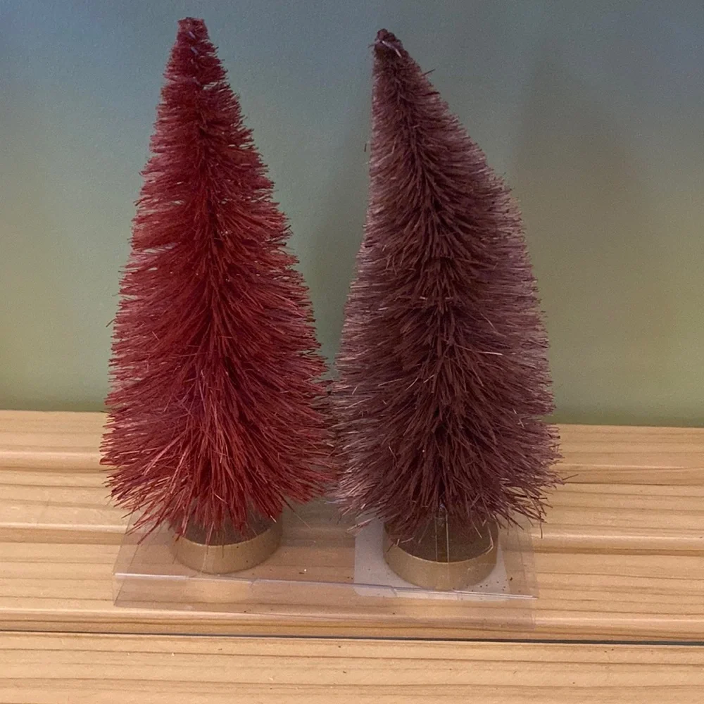 Target bottle brush Christmas tree set pink purple gold bullseye playground